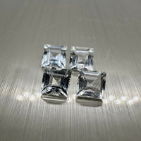White Topaz 5mm Princess Cut