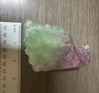 Fluorite Dragon Head Carving #5