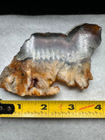 Fluorite Mixed Cube Pyrite & Acicular Slab #3