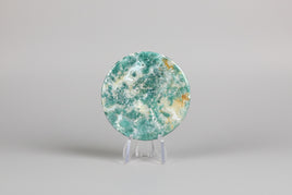 Moss Agate Polished Round Slice #21