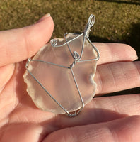 Wire-wrapped Agate Pendant