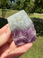 Feather Fluorite Free Form with Rainbows #1