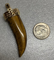 Tiger Eye Claw Necklace