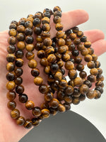 Tigers Eye 6mm Bracelet Three Piece Set