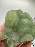 Prehnite mixed with Green Tourmaline Raw Specimen #3
