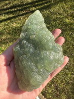 Prehnite mixed with Green Tourmaline Raw Specimen #6