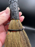 Amethyst Decorative Crystal Broom with Dragon & Heart