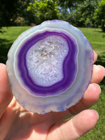Dyed Purple Agate Slice #2