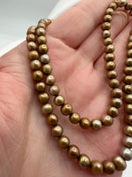 Golden Freshwater Pearl Strand #15