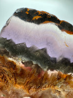 Fluorite Mixed Cube Pyrite & Acicular Slab #1