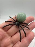 Spider with Green Aventurine Sphere