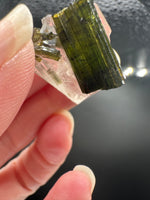 Natural Quartz with Green Tourmaline Crystal – Minas Gerais, Brazil Mineral Specimen