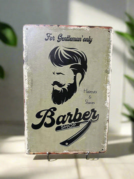 Barber Shop Novelty Tin Sign