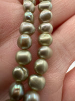 Light Lime Freshwater Pearl Strand #10