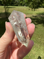 Double Terminated Prasiolite Scepter Wand #4