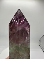 Large Fat Watermelon Fluorite Tower #2