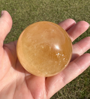 Honey Calcite Sphere #5