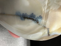 Large Amethyst Dendritic Agate Heart with Stand #3