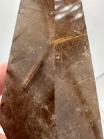 Gold Rutilated Quartz Point #8