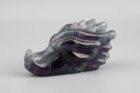 Fluorite Dragon Head Carving #17