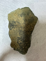 Prehnite mixed with Green Tourmaline Raw Specimen #2