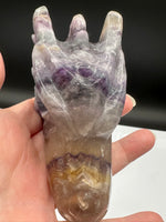 Rainbow Fluorite Dragon Head Carving #10 – 371g