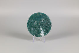 Moss Agate Polished Round Slice #9