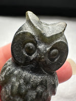 Carved Labradorite Owl
