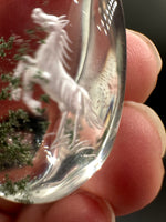 Beautiful Horse Garden Quartz Inner Scene Carving #5