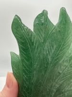 Green Aventurine Nine-Tailed Fox Carving