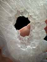 Druzy Agate Geode Indigenous-Inspired Profile Headdress Carving #5