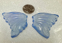 Carved Blue Opalite Wings