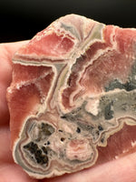 Rhodochrosite Slab #3 – Vivid Pink Banded Polished Collector Specimen