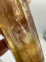 Carved Fluorite Scepter with Rainbows #2