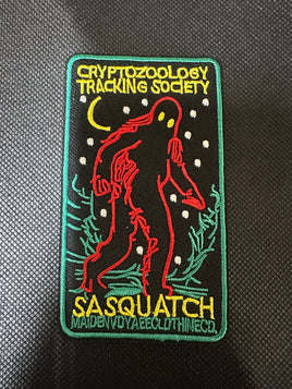 Cryptozoology Sasquatch Embroidered Iron-On Patch