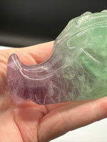 Rainbow Fluorite Dragon Head Carving #5 – 402g