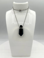 Black Obsidian Perfume/Essential Oil Bottle Necklace