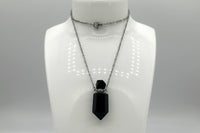 Black Obsidian Perfume/Essential Oil Bottle Necklace