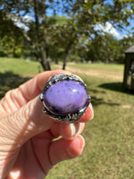 Natural Charoite Ring #12