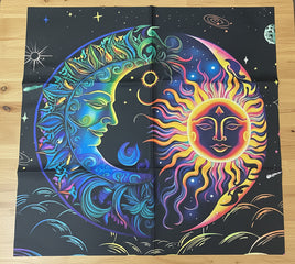Mystical Sun and Moon Altar/Tarot Cloth