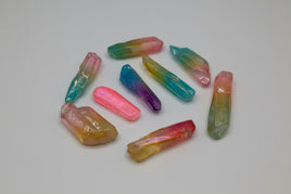 Aura Colorful Clear Quartz Points Large