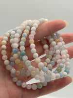 Pastel Morganite 6mm Bracelets