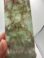 Large Fat Watermelon Fluorite Tower #5