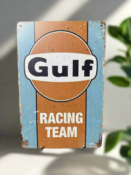 Gulf Racing Team Novelty Tin Sign