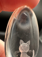Beautiful Cat Garden Quartz Inner Scene Carving #3