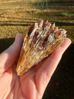 Natural Amber Calcite Raw Specimen UV Reactive #2
