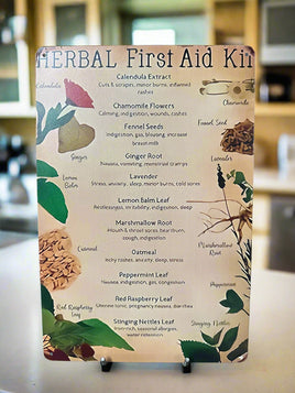 Herbal First Aid Kit Novelty Tin Sign
