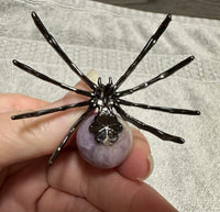 Spider with Amethyst Sphere