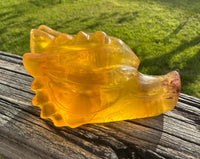 Fluorite Dragon Head Carving #1