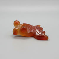 Carved Carnelian Agate Goldfish #2